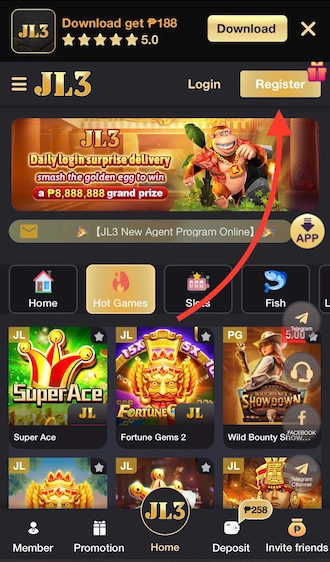 Step 1: Find the Link to the JL2 Home Page